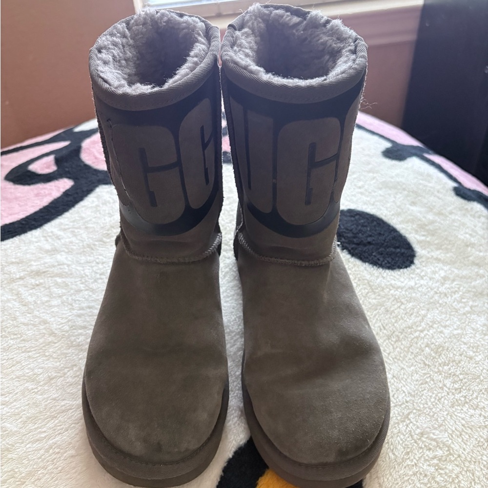 UGG Classic Short Gray Rubber Women’s Boot